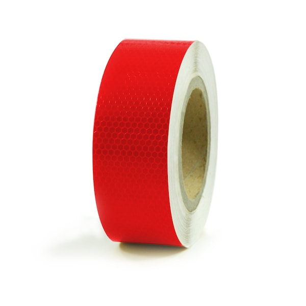 2" in x 150' ft Diamond Trailer Truck Conspicuity DOT Class 2 Reflective Safety Tape - Red